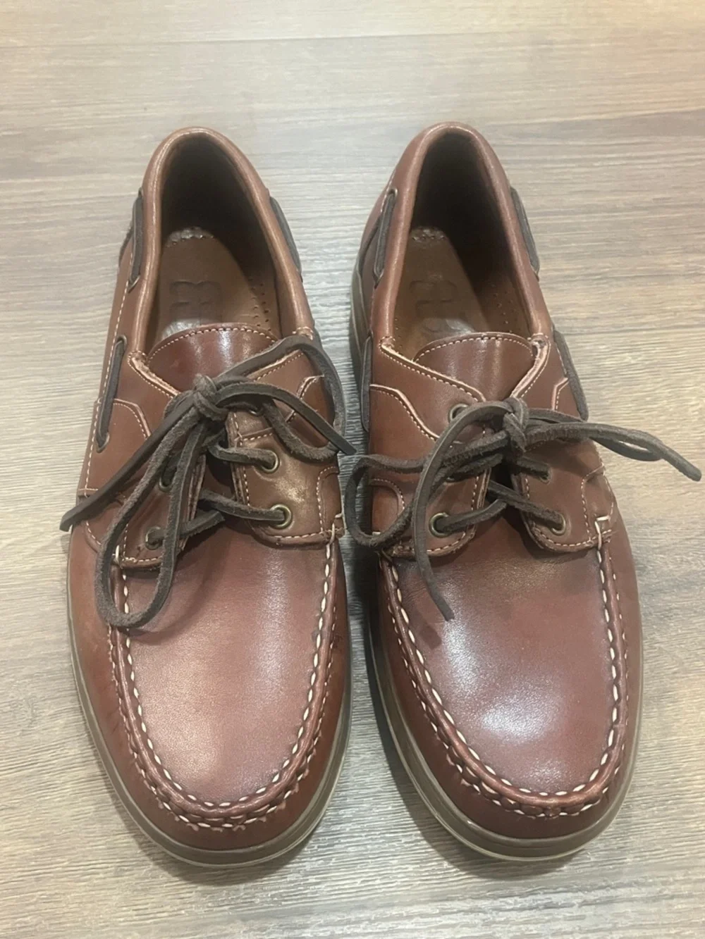 Allen Edmunds | Eastport brown leather boat shoes Men’s size 9 D summer EUC